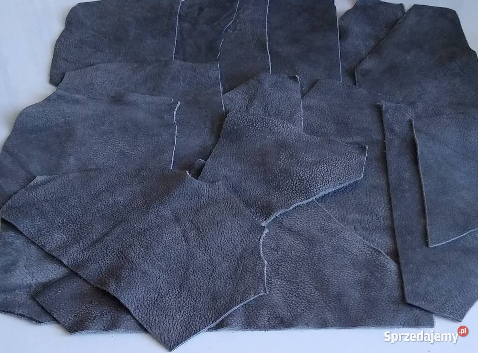 Skóra 438 g Naturalna Włoska Szary Postarzana