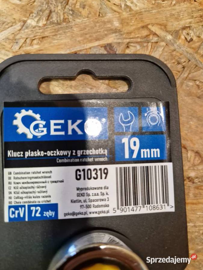 Klucz płoczk z grzechotką 19mm 50 Kod produktu Głogowa