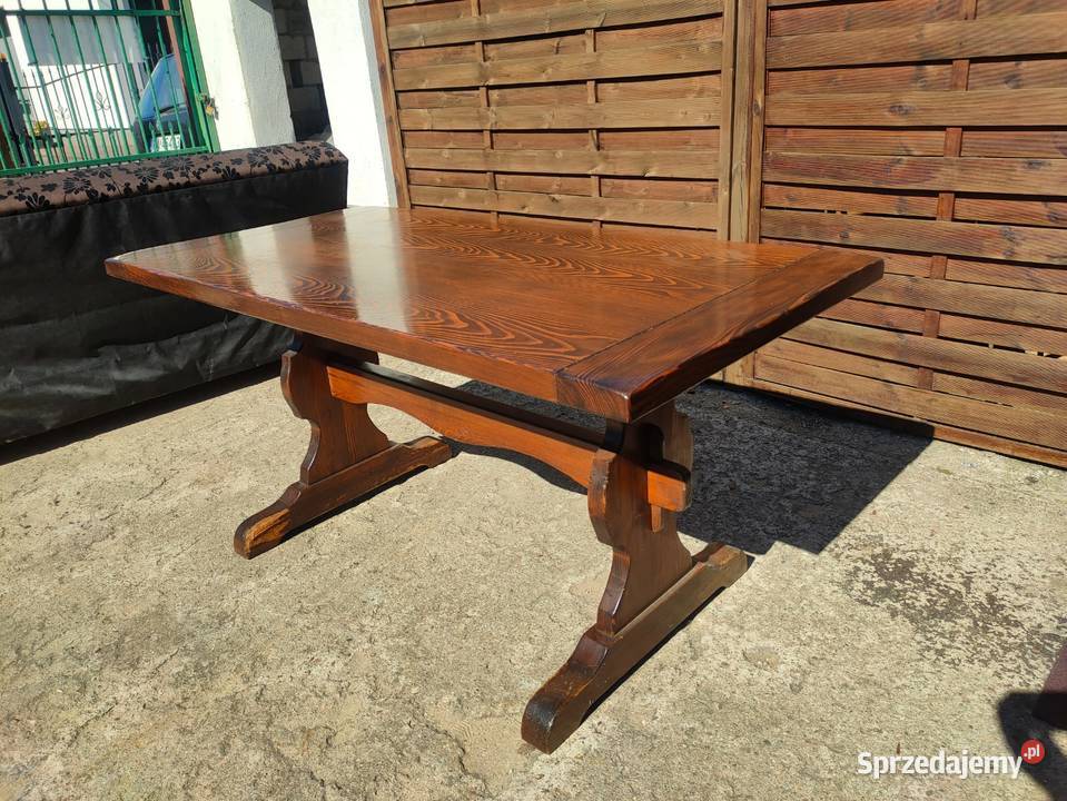 Drewniany stół 160x80 do jadalni kuchni vintage Warszawa sprzedam