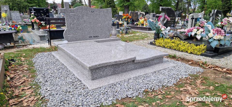 Nagrobek podwójny brąz królewski 2257 GŁOGÓW Dom i Ogród dolnośląskie Świdnica