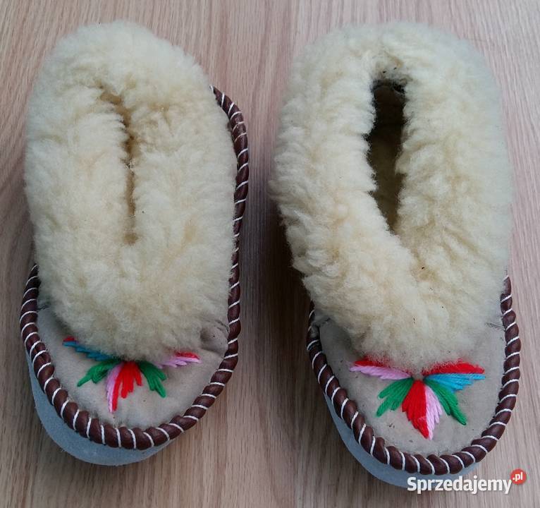 Pantofle Góralskie Zakopianki Kapcie skórzane 38 Gliwice sprzedam