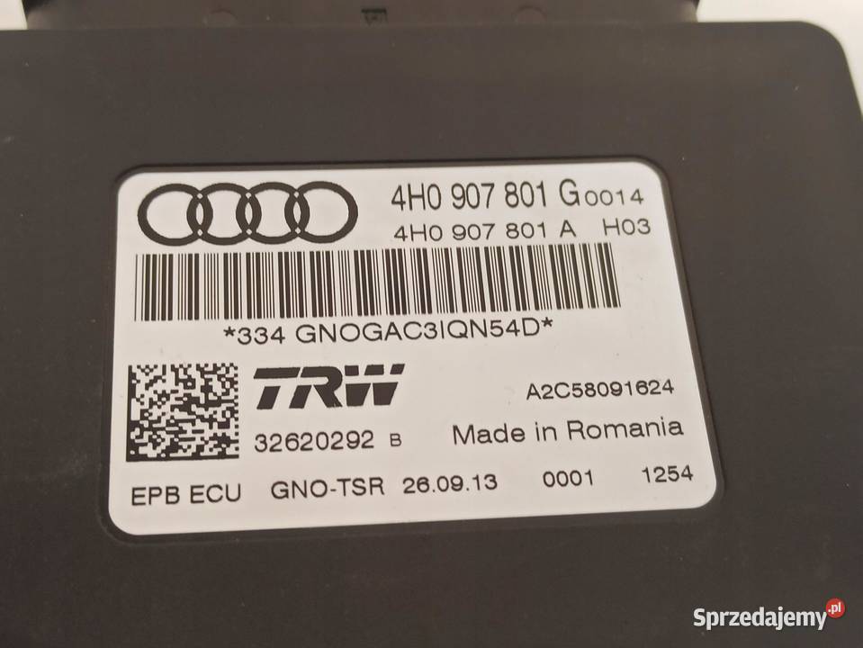 AUDI A6 A7 4G MODUŁ HAMULCA 4H0907801G osobowe Komputery