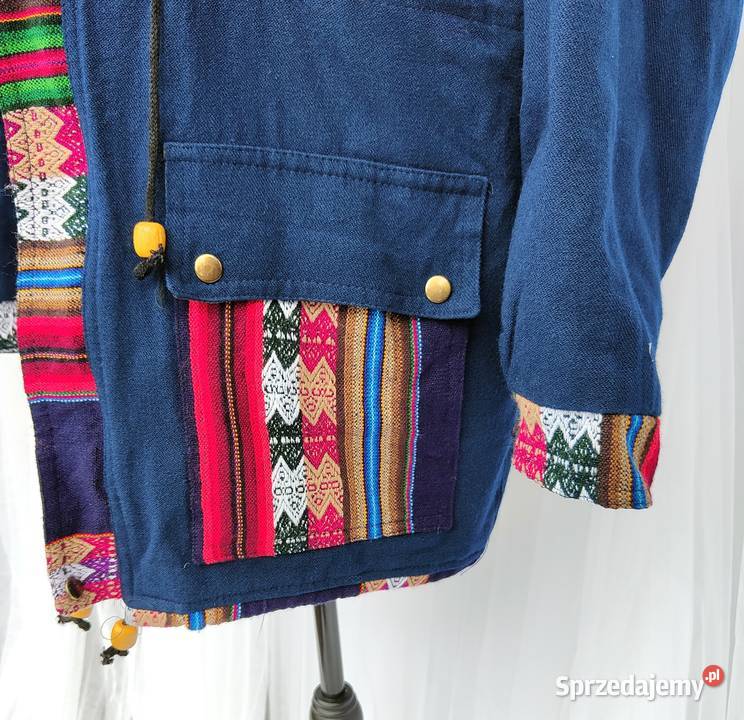Kurtka zimowa boho bohemian hippie etno XL 42 Szczecin sprzedam