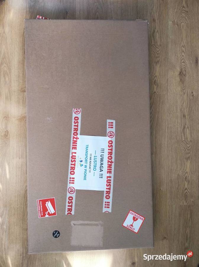 Nowe LUSTRO ścienne wiszące 115 x 55 srebrne Warszawa