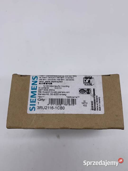 Siemens 3RU21161CB0 Rozłącznik termiczny Warszawa