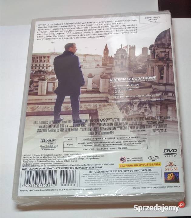Film Skyfall płyta DVD 1 płyta Zielona Góra