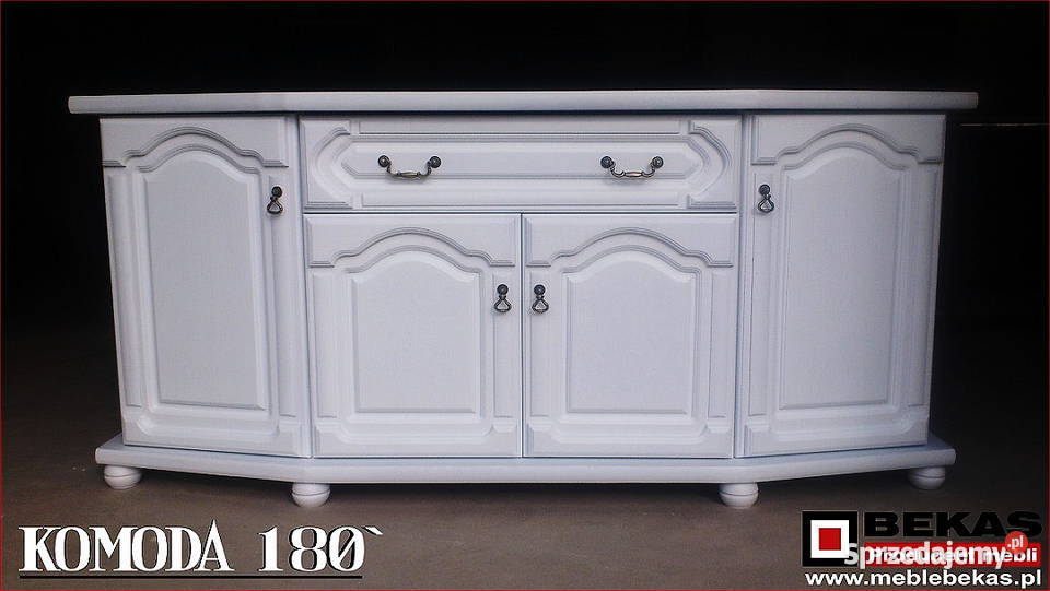 Prześliczna KOMODA 180 Biała Waniliowa Dąb