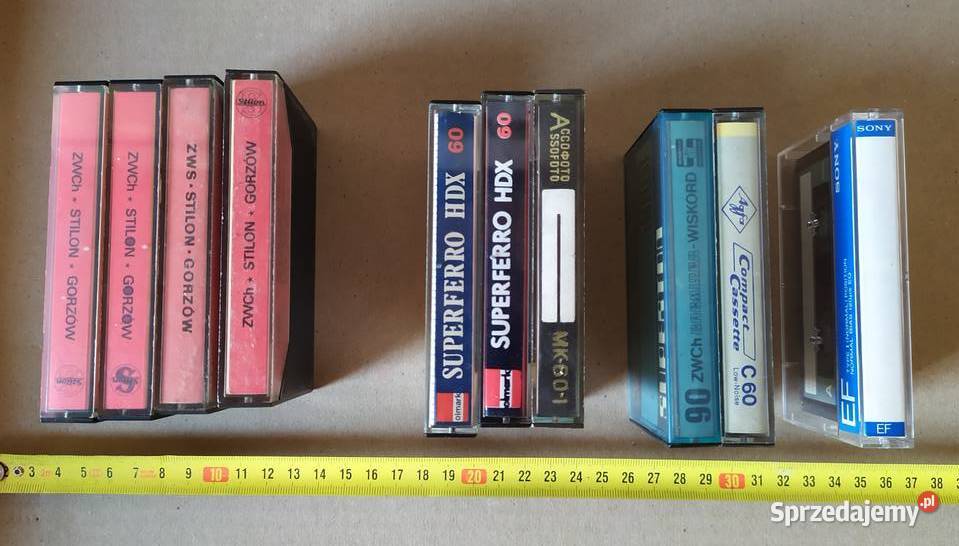 455 KASETY Magnetofonowe z PRLu 20 sztuk RETRO łódzkie Łódź