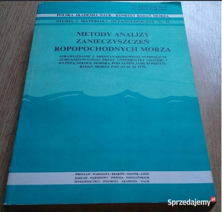 Metody analizy zanieczyszczeń ropopochodnych Podręczniki
