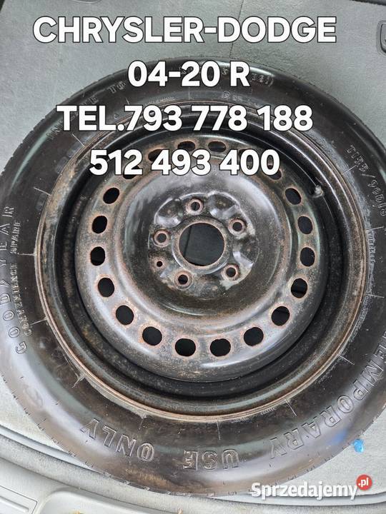 KOŁO DOJAZDOWE 18 5X 127 CHRYSLER DODGE 0420 R Koła dojazdowe Kawnice