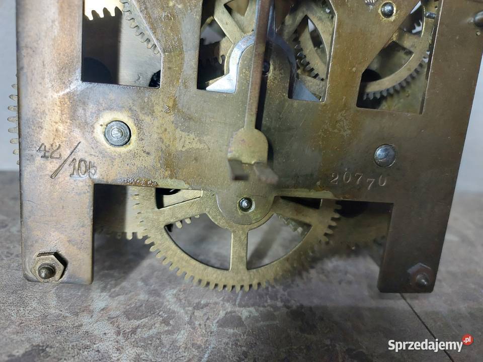710 Mechanizm starego zegara ściennego Mauthe