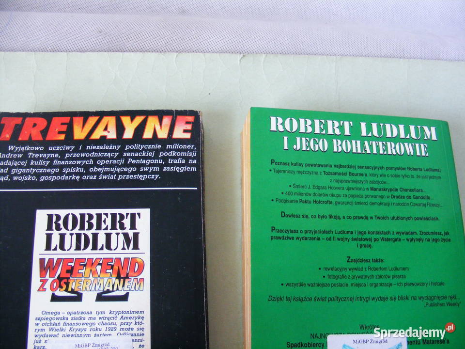 Ludlum x 7 Pakt Holcrofta Protokół Sigmy paryska dolnośląskie Oborniki Śląskie sprzedam