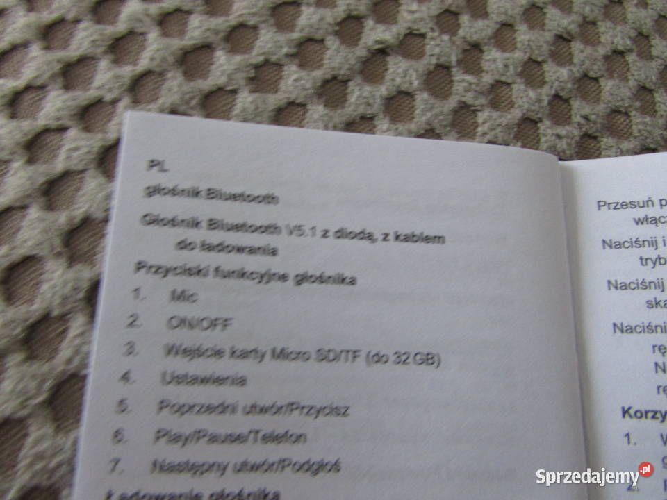 głośnik przenośny Chmielnik okrągły Pozostałe Kraków