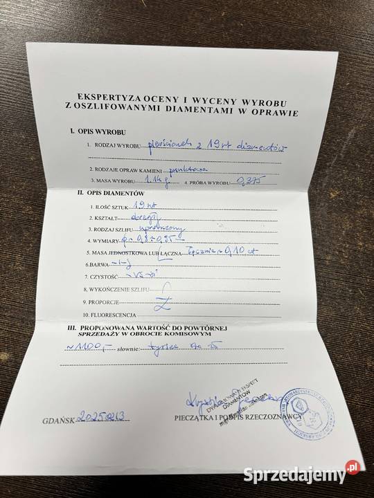 Złoty pierścionek pr 375 114g Rozmiar 10 z