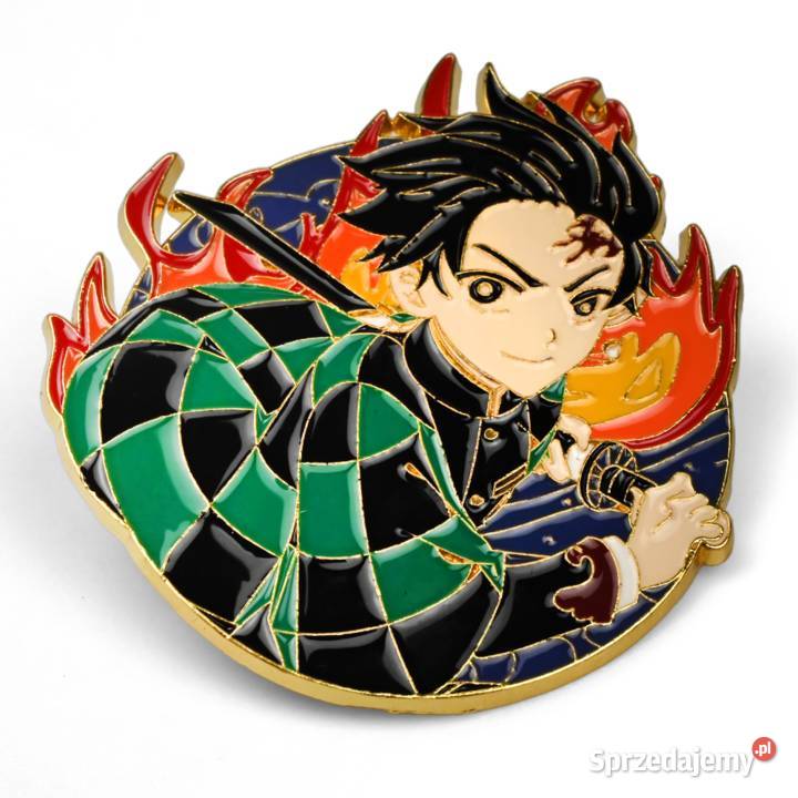 Tanjiro Kamado 5 Metal Przypinka Demon Slayer zachodniopomorskie