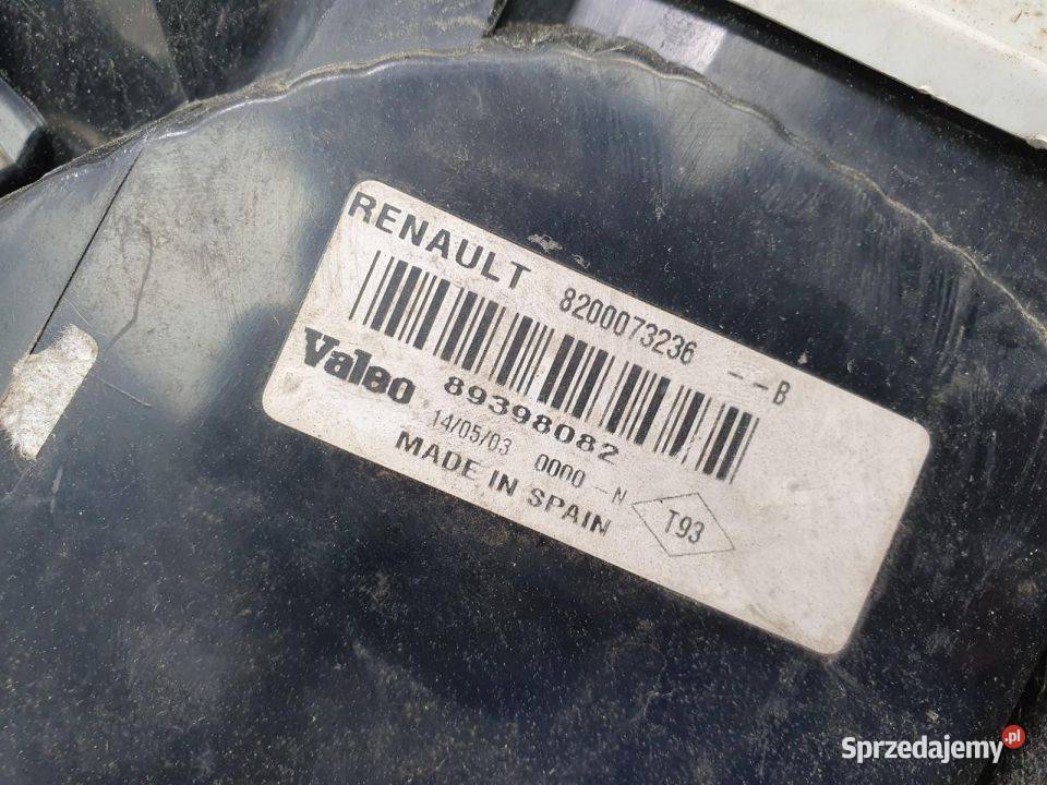 LAMPA LEWA TYŁ RENAULT MEGANE 8200073236 Pozostałe Lipno