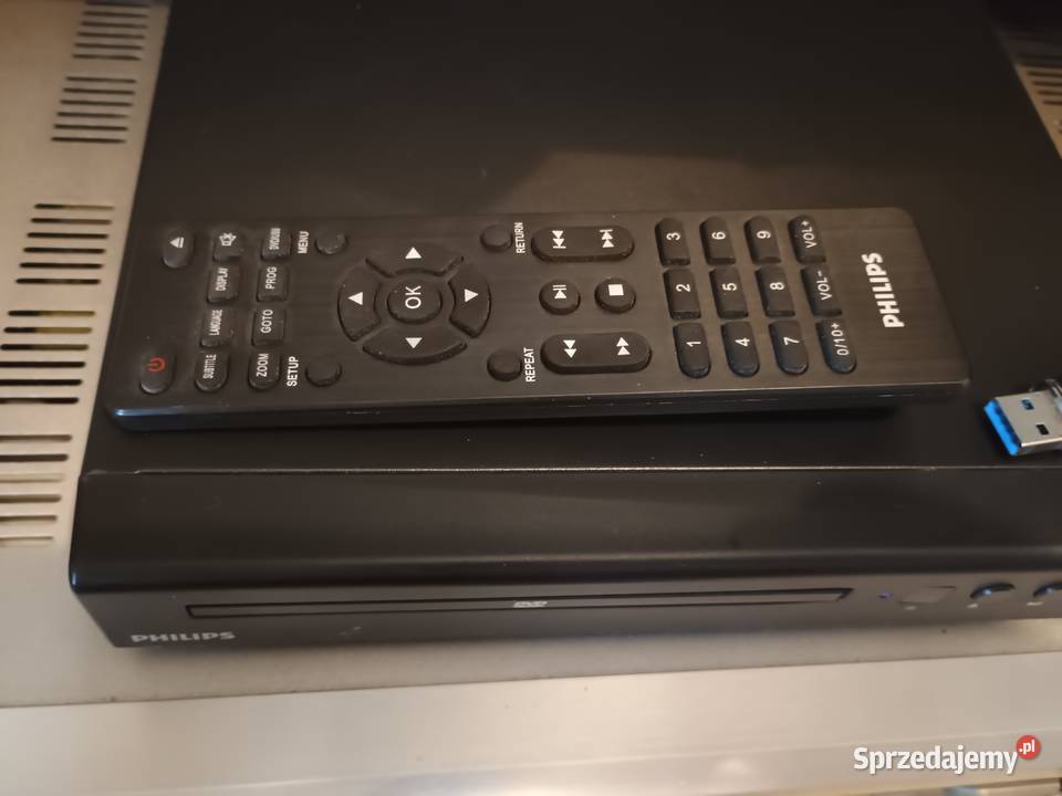Dvd Philips USB HDMI 1080p idealny stan pilotRCA Odtwarzacze CD i MD lubelskie Lubartów