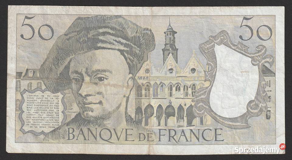 FRANCJA 50 FRANKÓW 1983 DE LA TOUR B Kolekcje Łódź