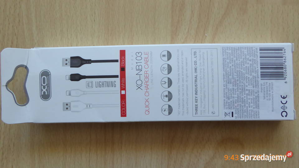 Nowy przewód dwumetrowy USBmicroUSB 21A XONB103 warmińsko-mazurskie Olsztyn