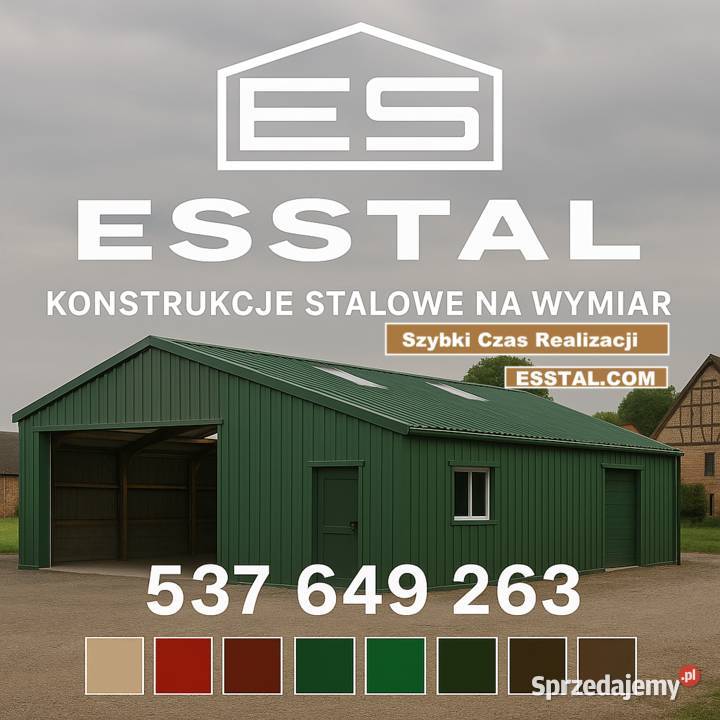 C237 GARAŻ BLASZANY ZADASZENIE Wiata Garażowa Cieszyn