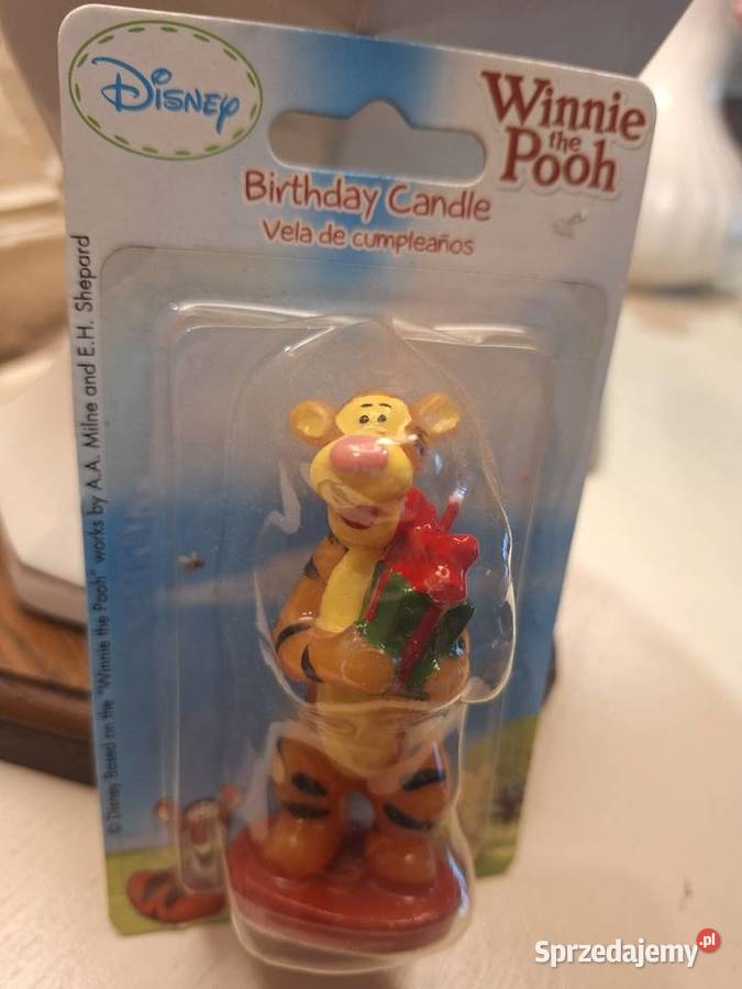 Świeczka na tort dziecka Puchatek i Tygrysek Konin