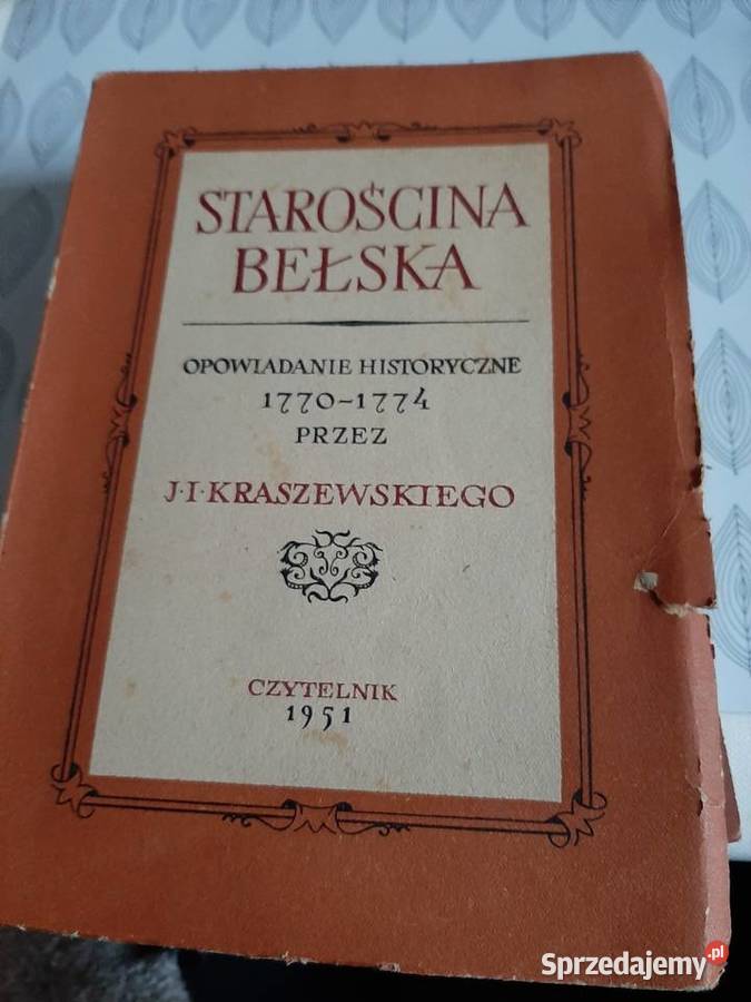 Starościna Bełska Jkraszewski Antykwariat dolnośląskie