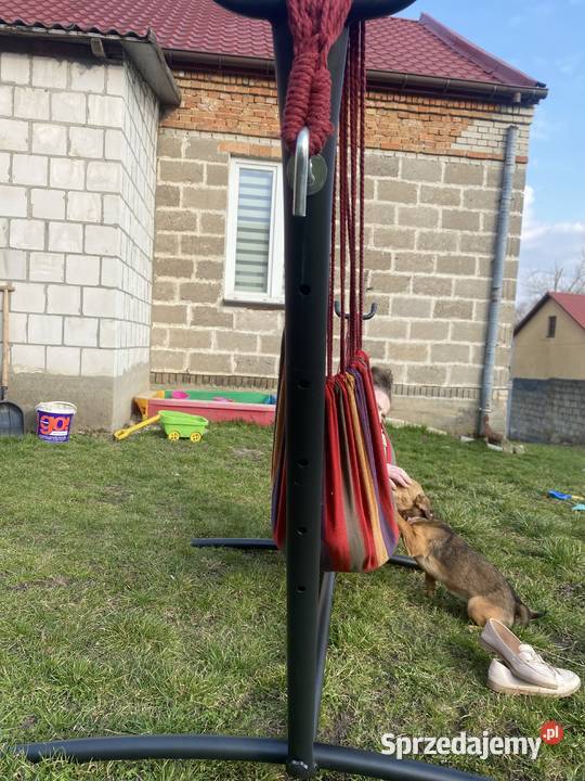 HAMAK OGRODOWY ZE STELAŻEM DUŻY ZESTAW STELAŻ DO Skalbmierz