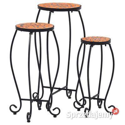 Stoliki mozaikowe 3 ceramiczne kolor Warszawa
