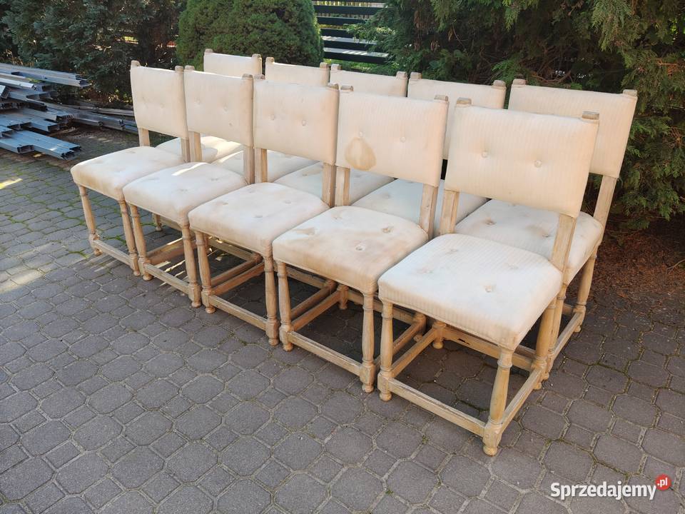 Komplet krzeseł do renowacji Zambrów sprzedam