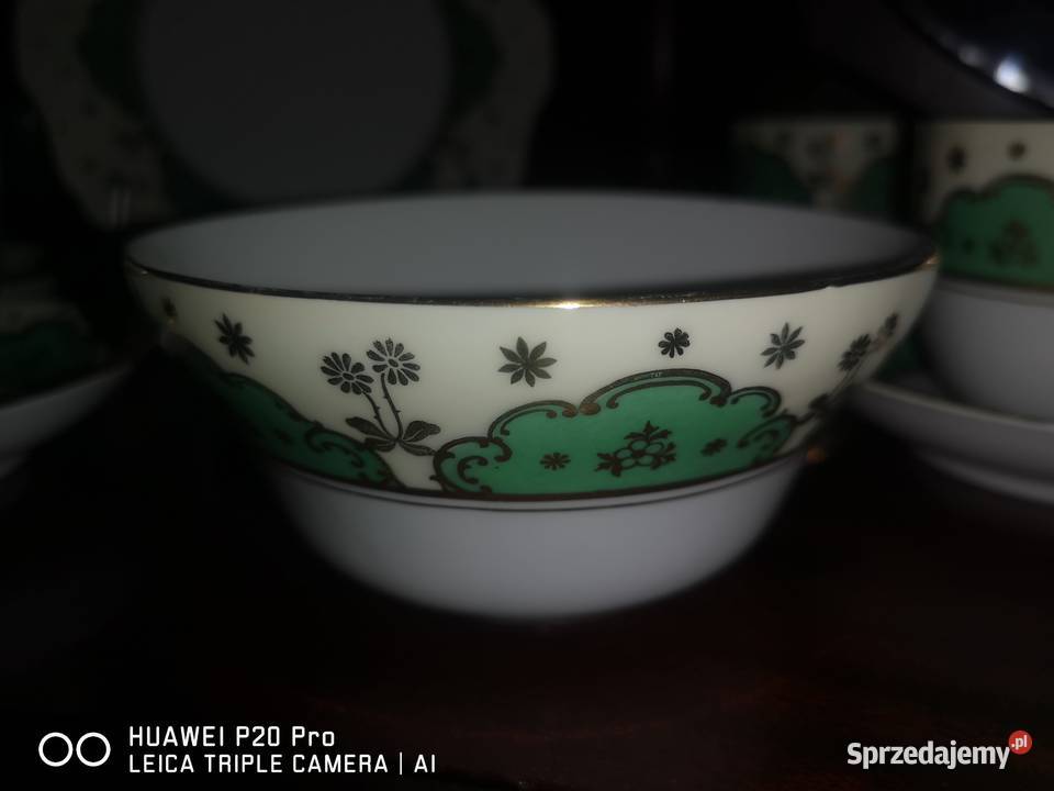 Serwis czworga Porcelana i szkło