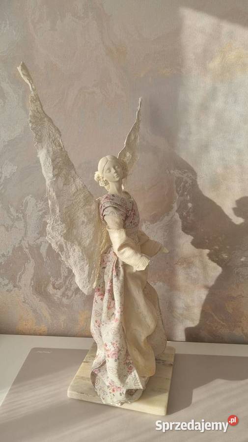 Anioł w ozdobnej sukni styl japoński Rękodzieło Zamość