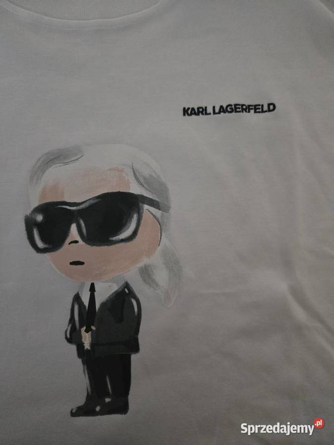 Biały Tshirt Karl Lagerfeld rozmiar XS Czaplinek sprzedam