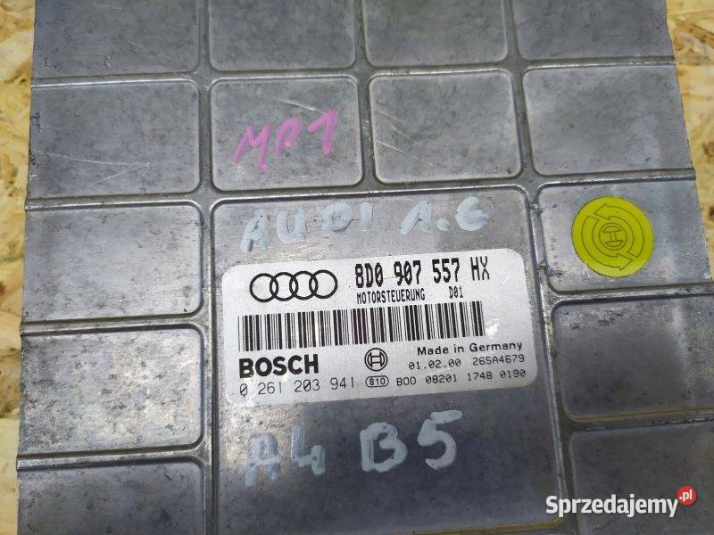 STEROWNIK SILNIKA KOMPUTER AUDI A4 B5 osobowe Czujniki i sterowniki Gliwice