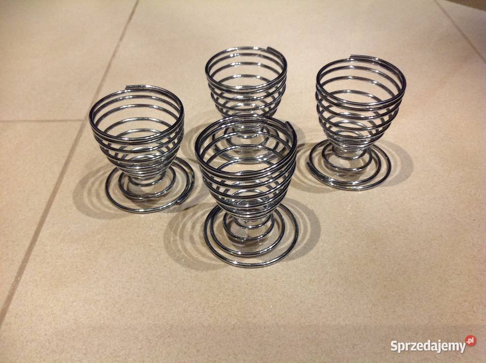 Metalowe Podstawki Sprężynki na jajka 4 Nowa Sól sprzedam