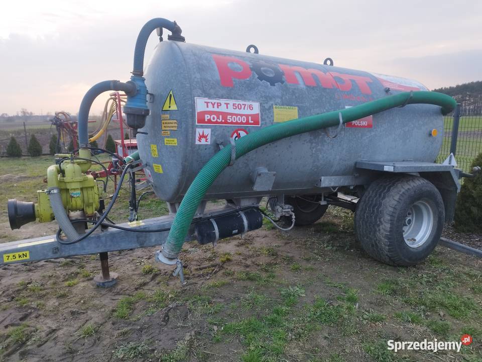 Wóz asenizacyjny beczka beczkowóz Pomot 5000L Łowicz