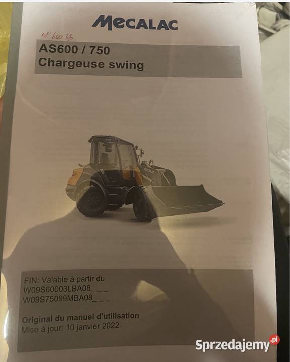 Instrukcja obsługi ładowarka obrotowa MECALAC