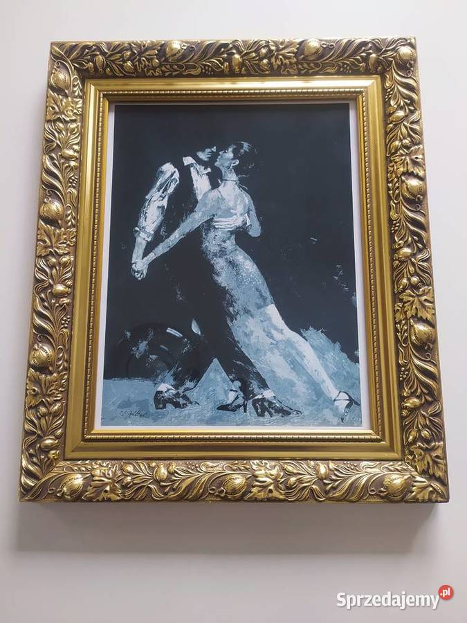 obraz w ozdobnej drewnianej ramie Warszawa