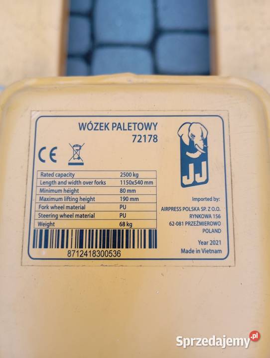 Wózek paletowy paleciak Radzyń Podlaski