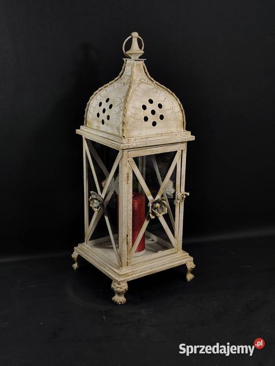 Lampa Na Świece Metalowa Z Żeliwnymi Elementami Lampy podłogowe Poddębice