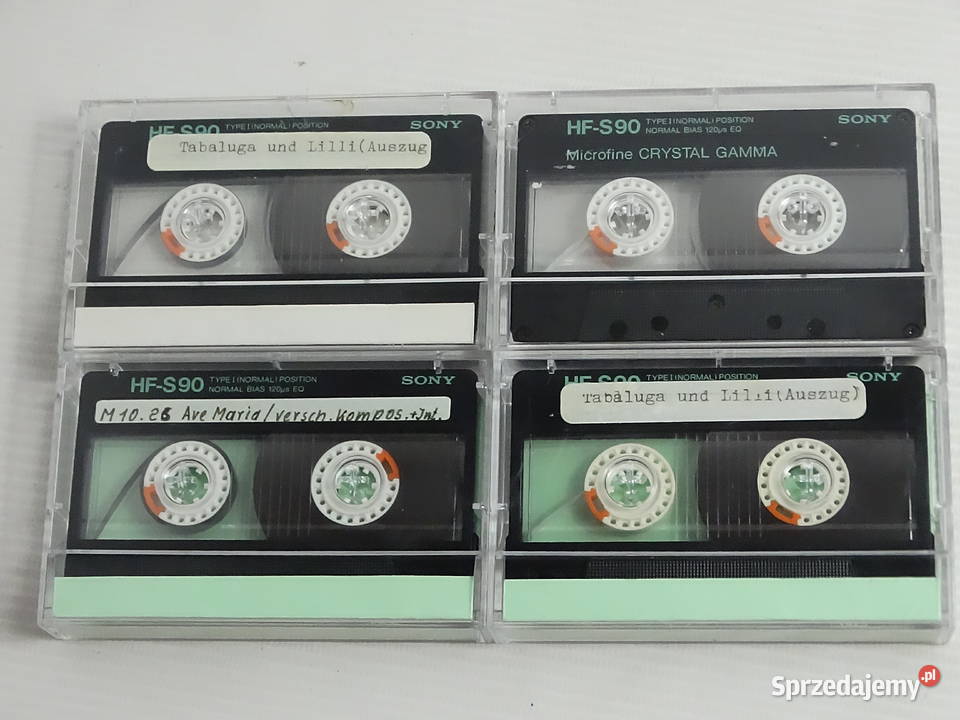 Kaset Magnetofonowe Sony HFS 90 Type I Zestaw 4 3 i więcej Biłgoraj sprzedam