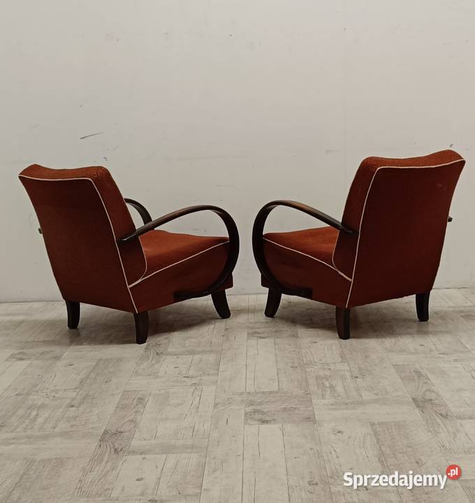 fotele Halabala lata 50te do salonu art deco Radomsko
