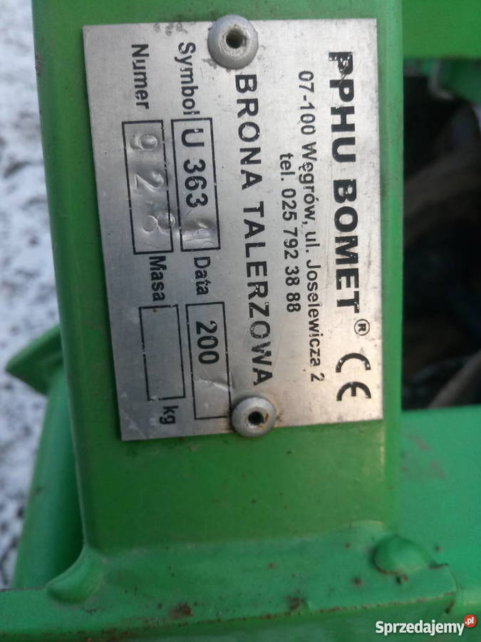 Brona talerzowa 2x8 talerzówka 18 m stan nowa Opoczno