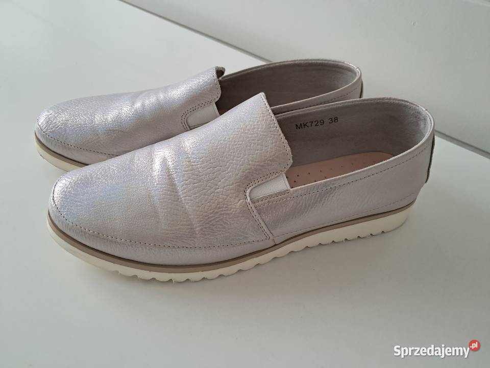 Buty damskie półbuty srebrne Sergio Leone do Kraków