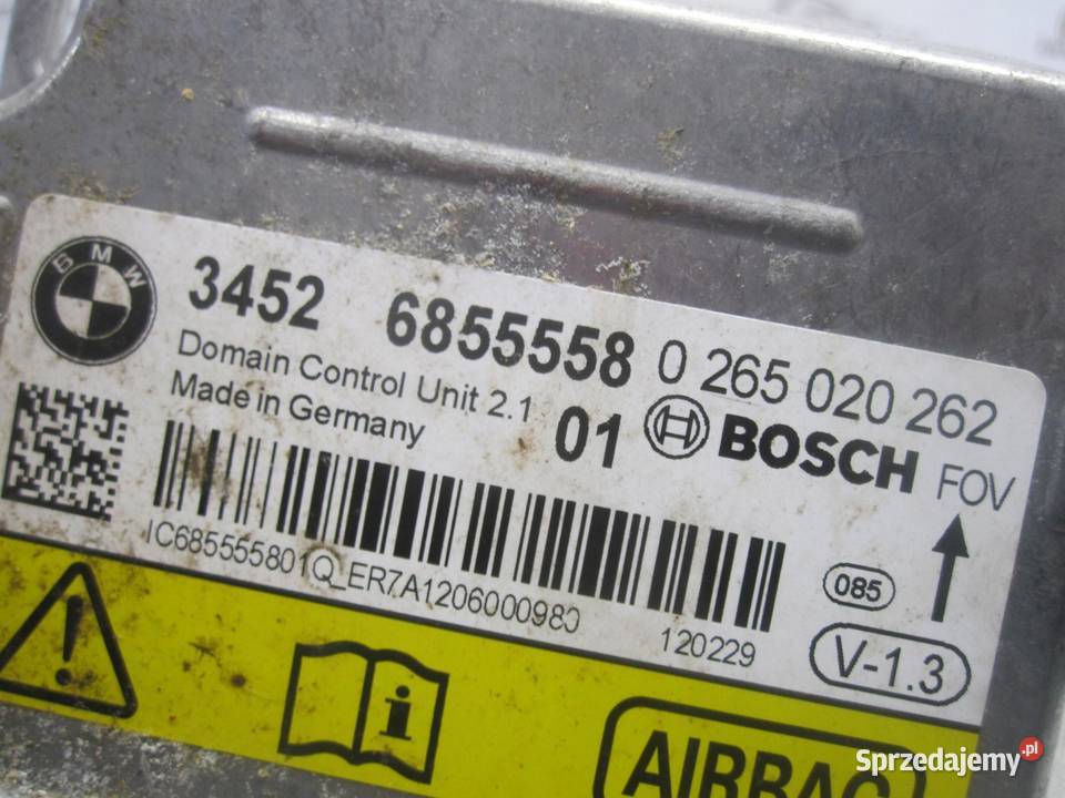 BMW F20 12r moduł sterownik AIRBAG 6855558