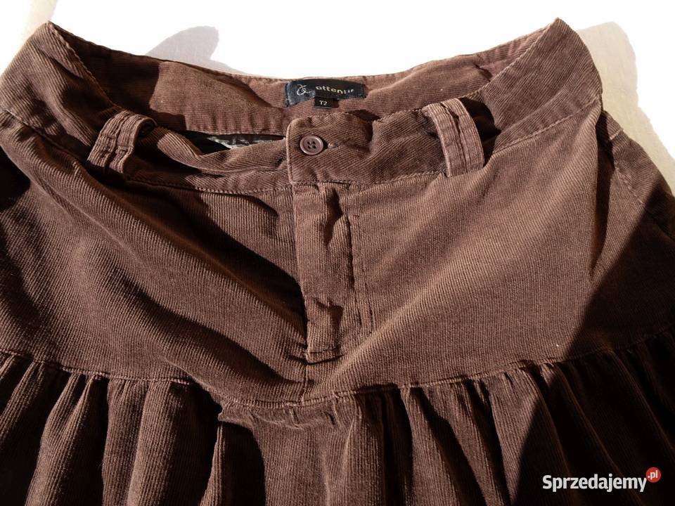 Sztruksowa spódnica Falbany Haft 38 40 Nowy Sącz