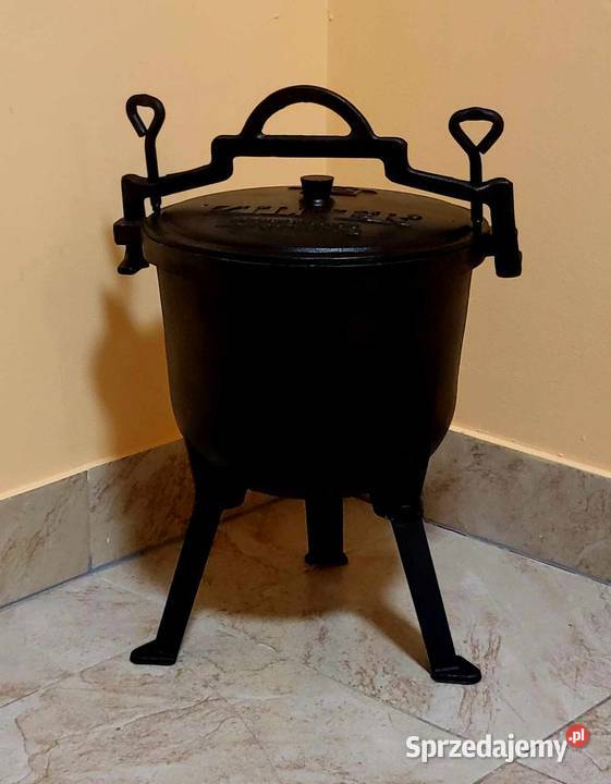 199 Kociołek żeliwny 8 litrów śląskie Zabrze