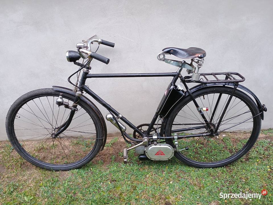 Rower z silnikiem Lohmann diesel zabytkowy Kurzętnik