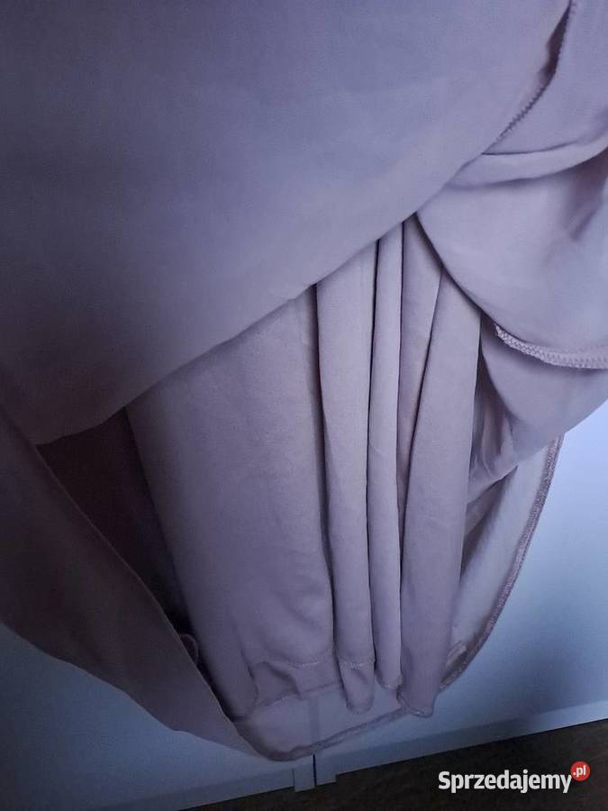 Look Zwiewna Sukienka w kolorze brudnego różu mazowieckie Warszawa