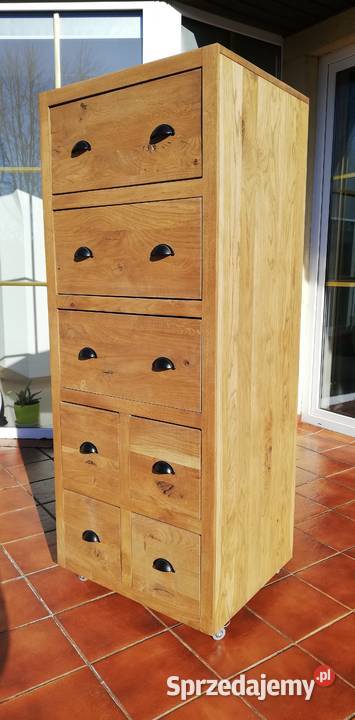 Szafka dębowa lite drewno loft komoda drewniana Garwolin