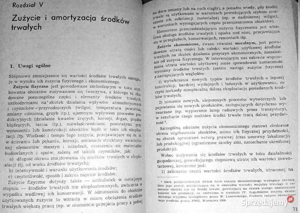 Ewidencja środków trwałych i amortyzacji Witold Rok wydania 1983 Chełm